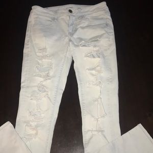 American Eagle light wash jeans